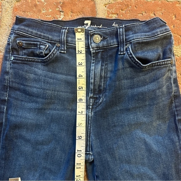 7 For All Mankind Womens Gwenevere High Waist Ankle Skinny Jean size 26 frayed - Picture 6 of 16